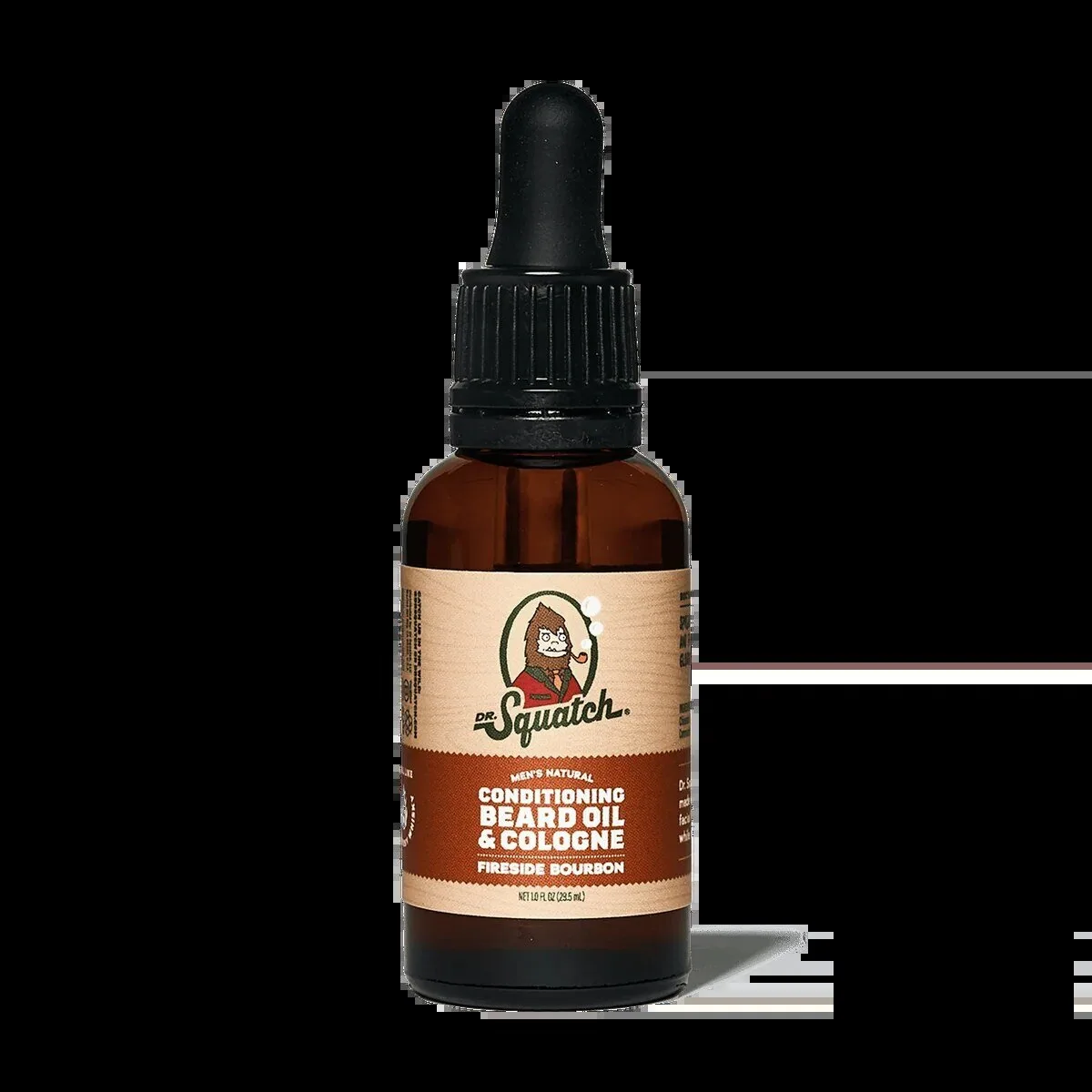 Dr. Squatch Men's Natural Conditioning Beard Oil and Cologne Fireside Bourbon