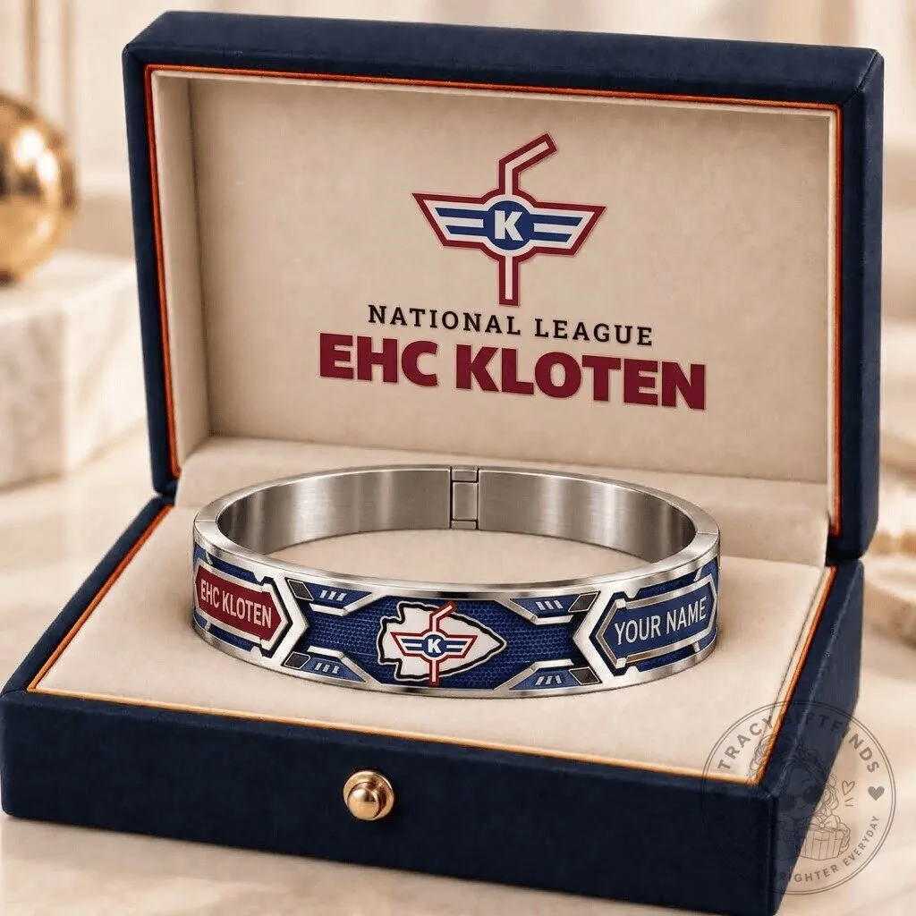 EHC Kloten National League Personalized Hockey Team Bracelet