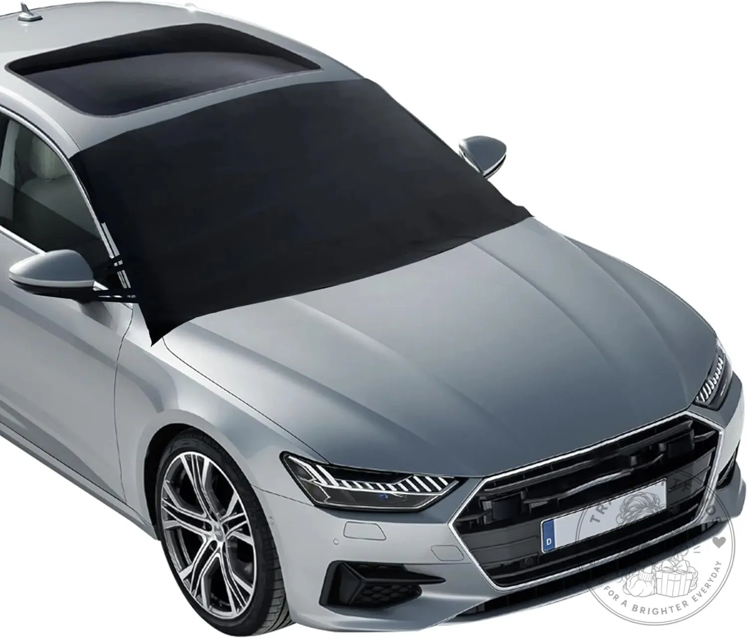 All-Weather Car Windshield Sun Shade and Snow Cover for Auto Protection