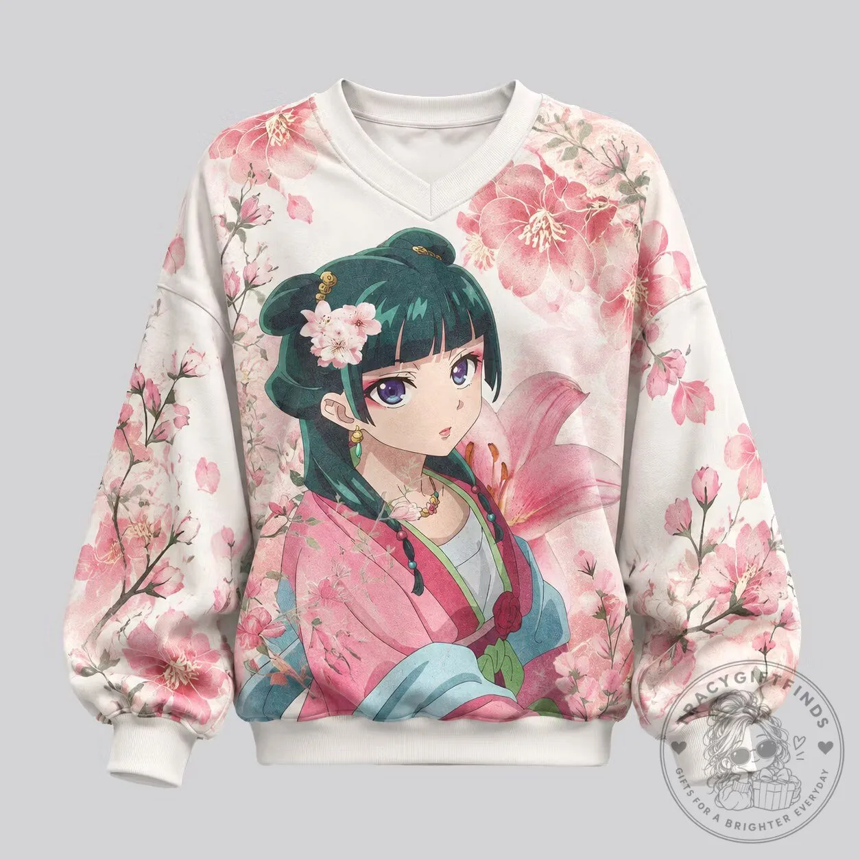 The Apothecary Diaries Maomao Cherry Blossom Anime Sweatshirt