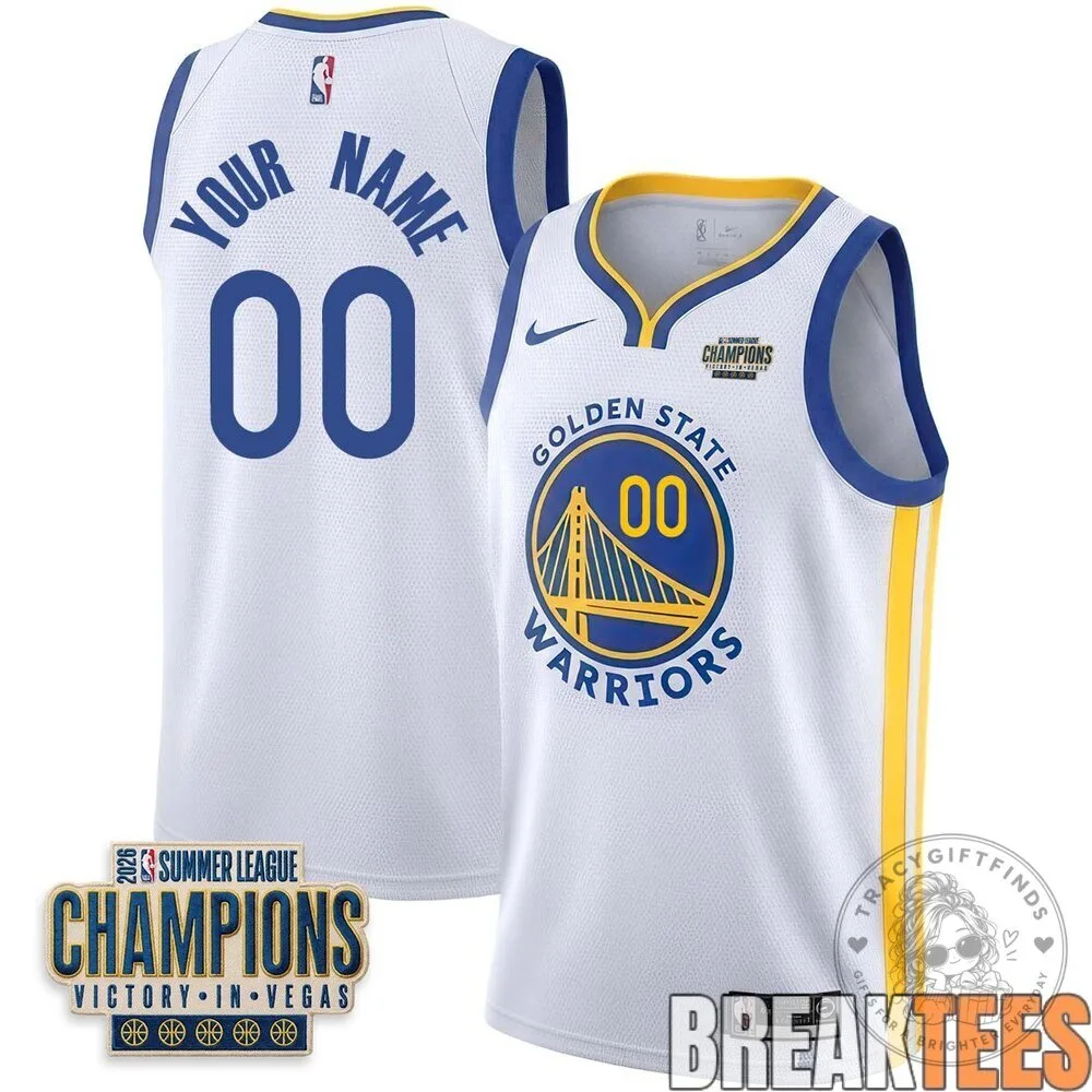Golden State Warriors 2026 Summer League Champions Custom Basketball Jersey 2 Golden State Warriors 2026 Summer League Champions Custom Basketball Jersey
