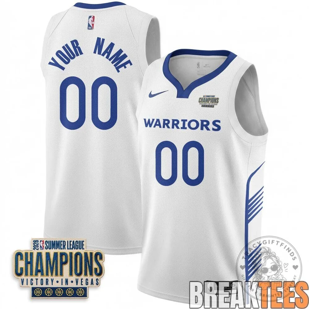 Golden State Warriors 2026 Summer League Champions Custom Basketball Jersey 10 Golden State Warriors 2026 Summer League Champions Custom Basketball Jersey