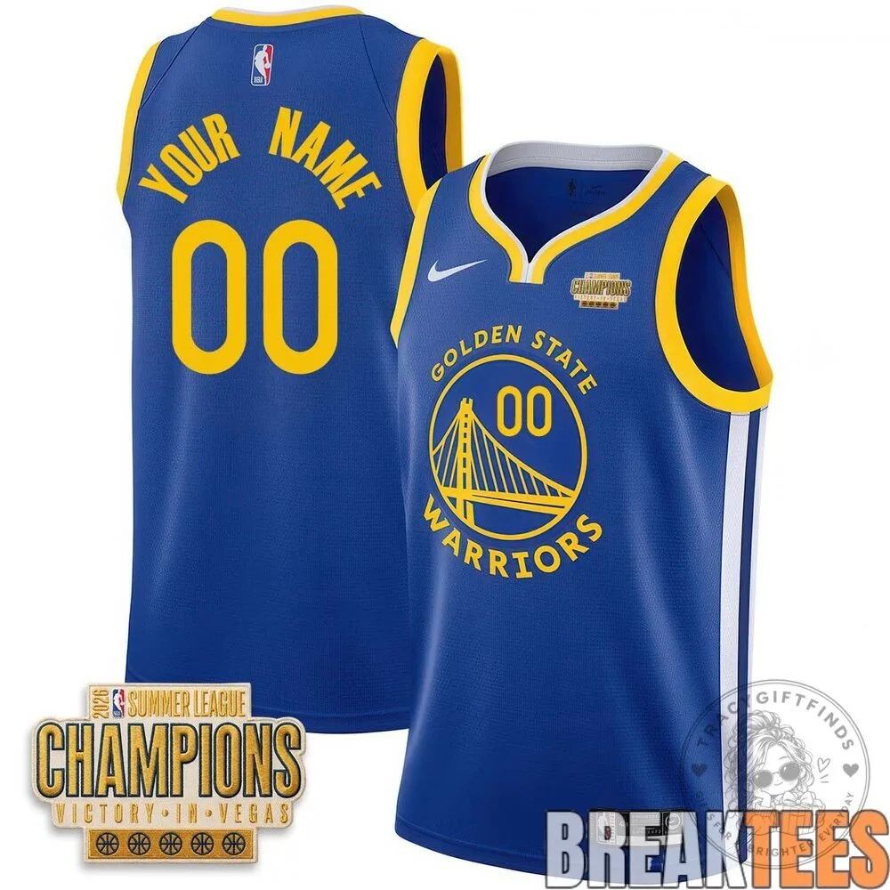 Golden State Warriors 2026 Summer League Champions Custom Basketball Jersey 11 Golden State Warriors 2026 Summer League Champions Custom Basketball Jersey