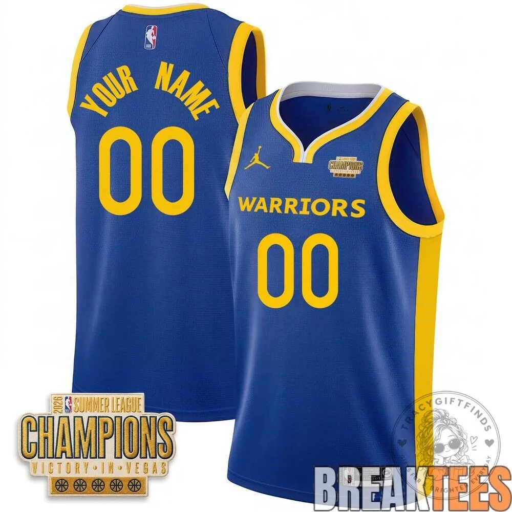 Golden State Warriors 2026 Summer League Champions Custom Basketball Jersey 13 Golden State Warriors 2026 Summer League Champions Custom Basketball Jersey
