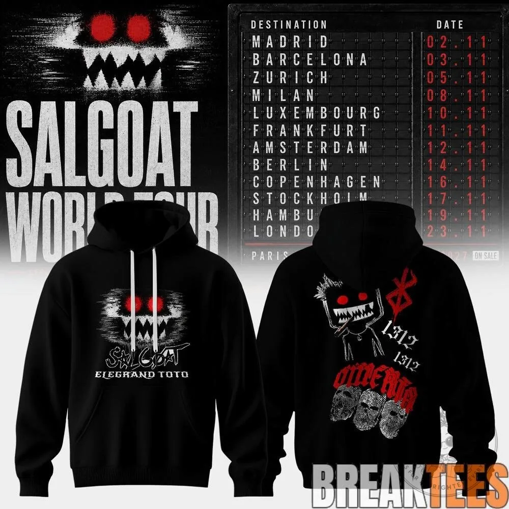 Salgoat World Tour Concert White Hoodie 13 Salgoat World Tour Concert White Hoodie