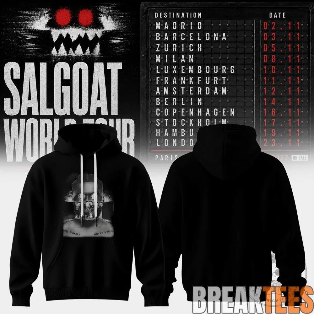Salgoat World Tour Concert White Hoodie 14 Salgoat World Tour Concert White Hoodie