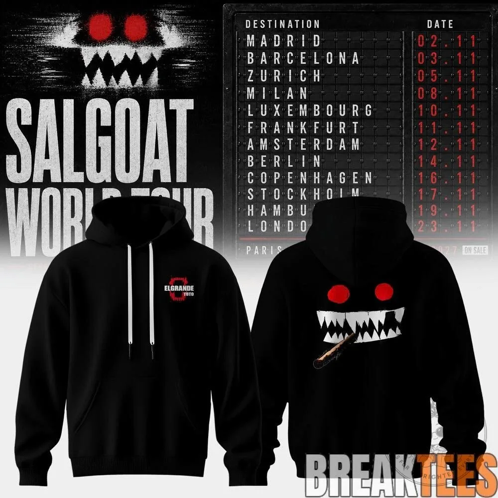 Salgoat World Tour Concert White Hoodie 15 Salgoat World Tour Concert White Hoodie