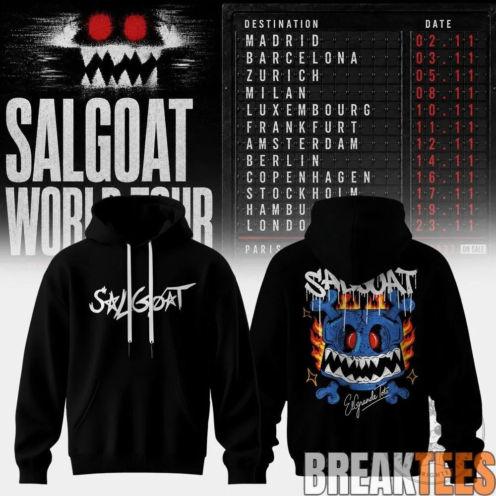Salgoat World Tour Concert White Hoodie 16 Salgoat World Tour Concert White Hoodie