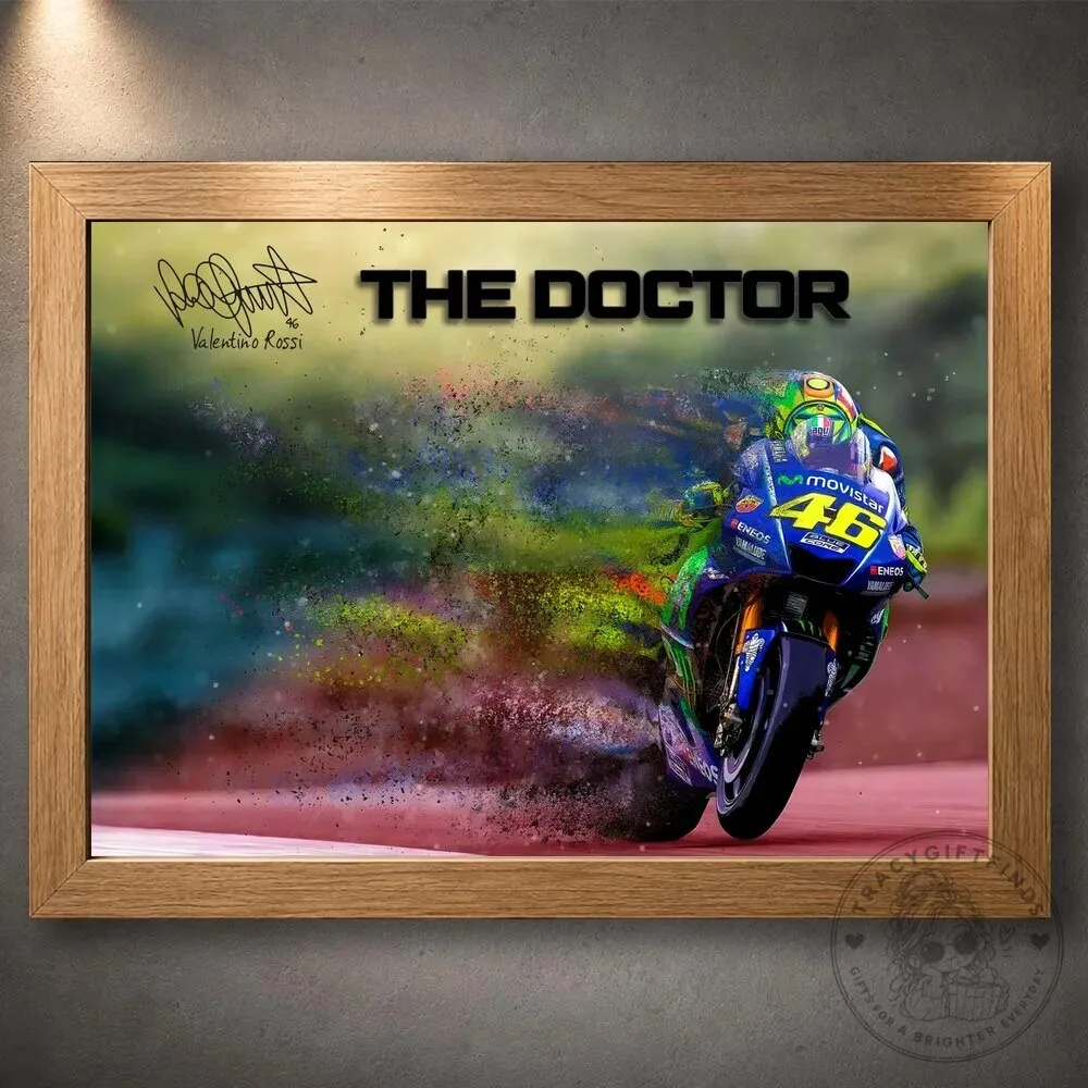 Valentino Rossi The Doctor Motorcycle Racing Wall Art Poster 15 Valentino Rossi The Doctor Motorcycle Racing Wall Art Poster