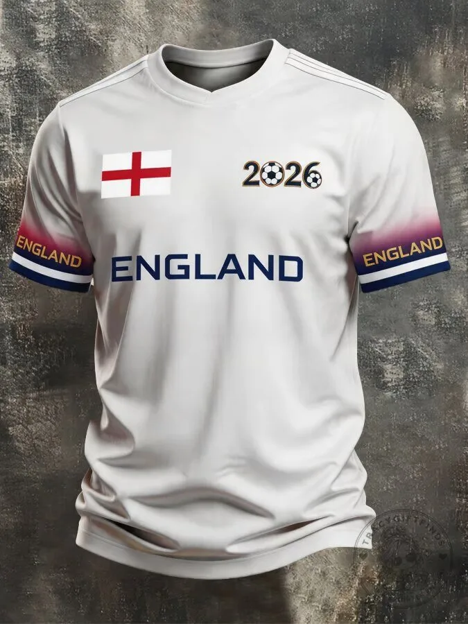 England Soccer 2026 World Cup Team Jersey for Men 2 England Soccer 2026 World Cup Team Jersey for Men