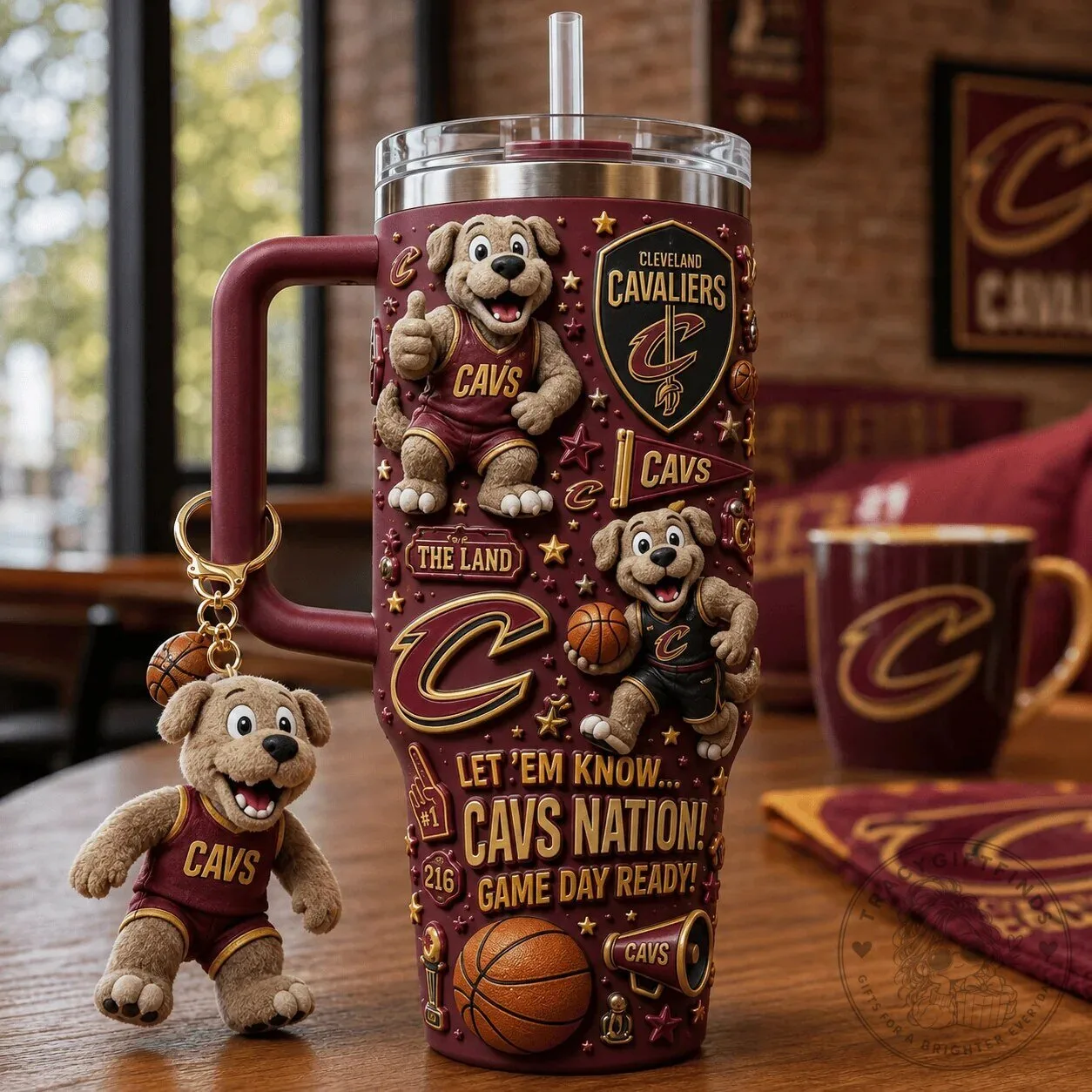Cleveland Cavaliers Basketball Team Game Day Ready 40oz Tumbler with Handle 4 Cleveland Cavaliers Basketball Team Game Day Ready 40oz Tumbler with Handle