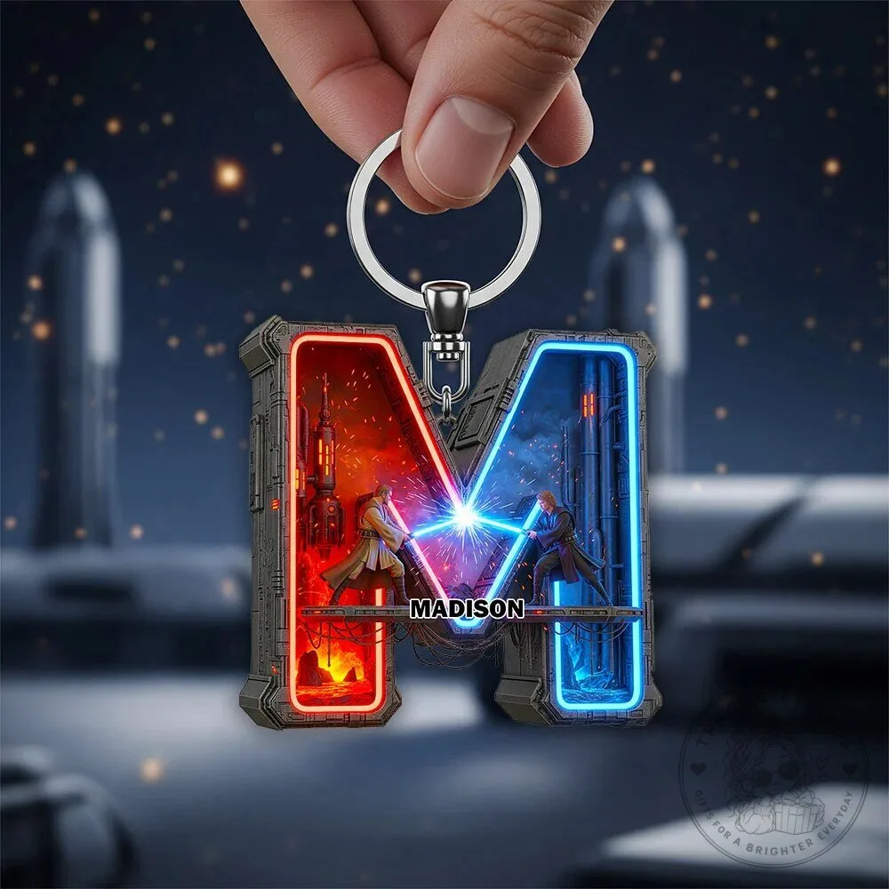 Star Wars Darth Vader and Stormtroopers Personalized Initial A Keychain 8 Star Wars Darth Vader and Stormtroopers Personalized Initial A Keychain