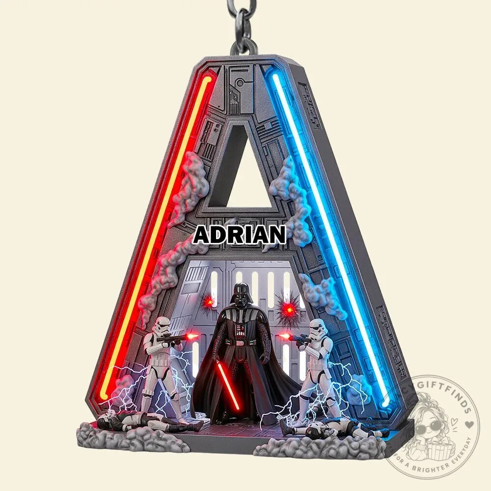 Star Wars Darth Vader and Stormtroopers Personalized Initial A Keychain 9 Star Wars Darth Vader and Stormtroopers Personalized Initial A Keychain