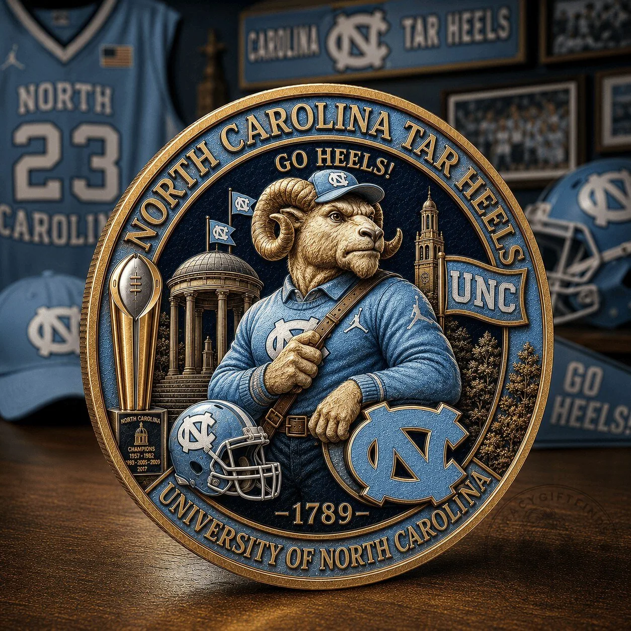 North Carolina Tar Heels University of North Carolina Commemorative Coin