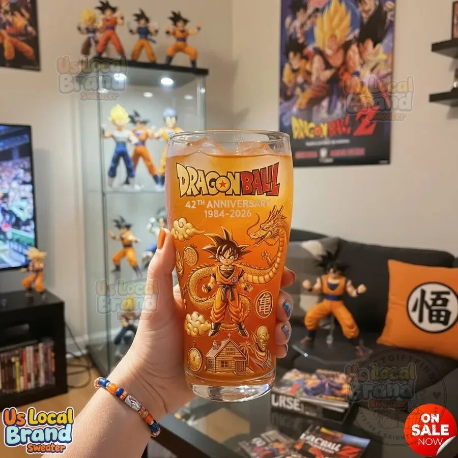 Dragon Ball Z 42nd Anniversary 1984-2026 Pint Glass Drinking Glass 3 Dragon Ball Z 42nd Anniversary 1984-2026 Pint Glass Drinking Glass