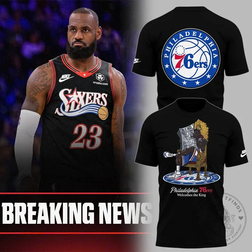 LeBron James Basketball Fan Tee for Philadelphia 76ers Supporters