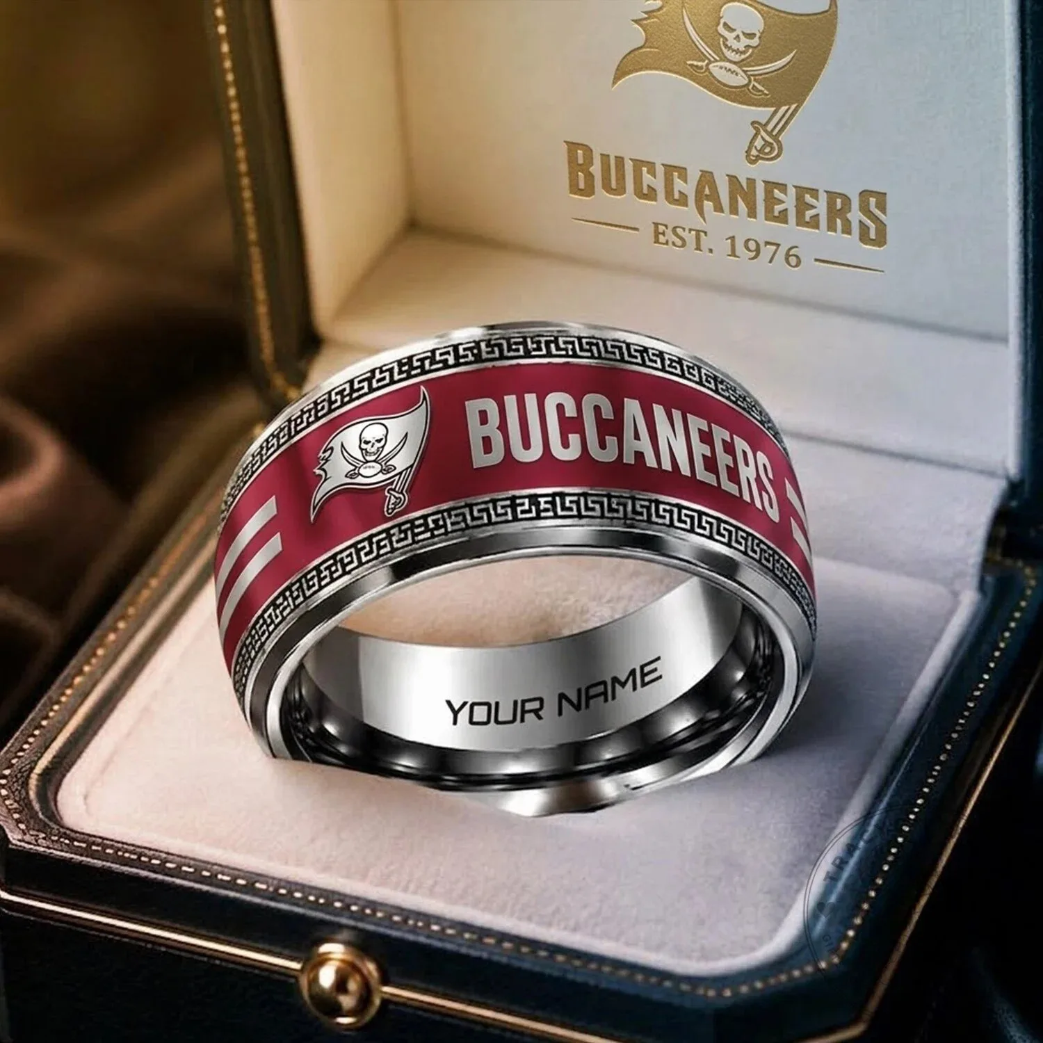 Tampa Bay Buccaneers NFL Team Custom Engraved Ring