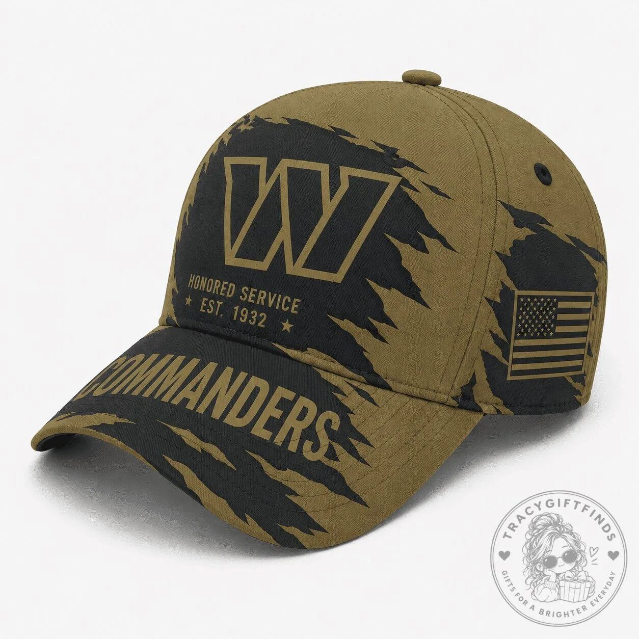 Washington Commanders National Football League Honored Service Military Inspired Cap Hat