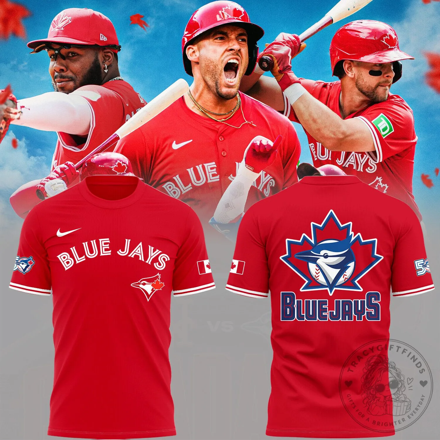 Toronto Blue Jays Baseball Team Red Fan T-Shirt