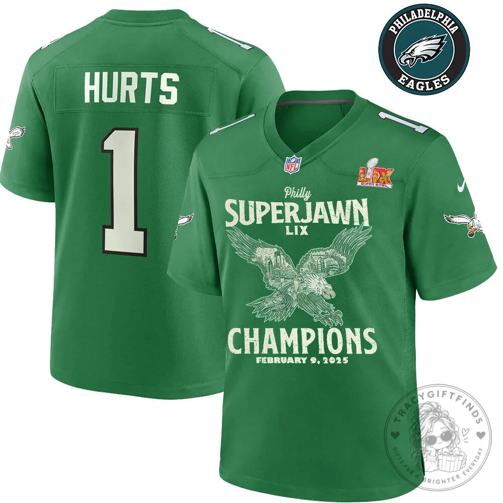 Philly Super Jawn LIX Champions February 9 2025 Philadelphia Eagles Football Jersey 1 Philly Super Jawn LIX Champions February 9 2025 Philadelphia Eagles Football Jersey