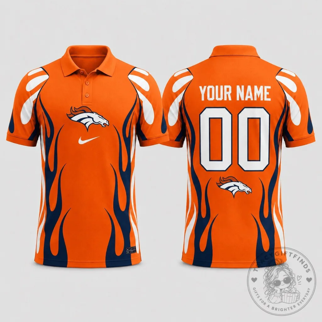 Performance Polo Shirt for Denver Broncos NFL Fan Gear Performance Polo Shirt for Denver Broncos NFL Fan Gear