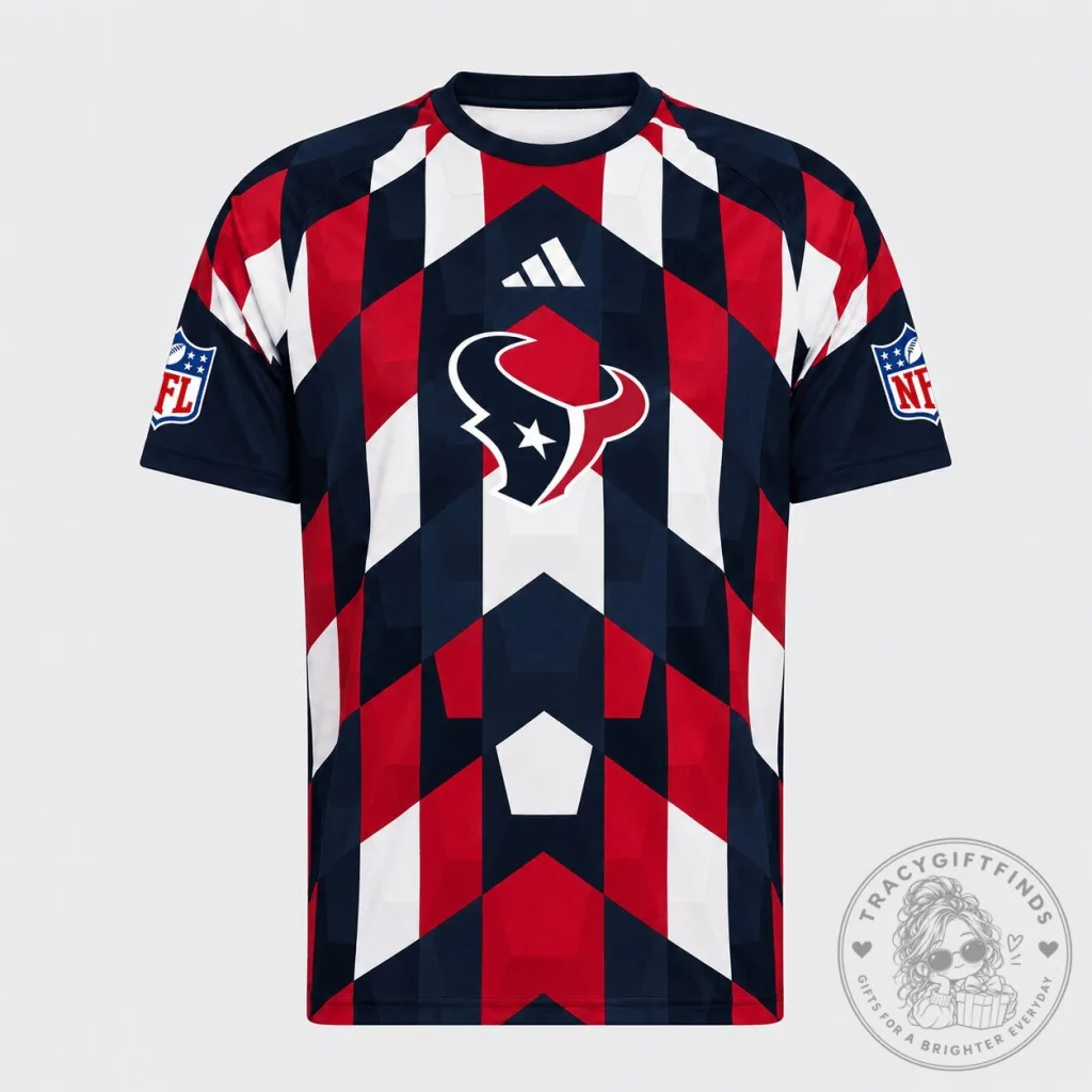 Houston Texans NFL Fan Shirt Geometric Performance Jersey Houston Texans NFL Fan Shirt Geometric Performance Jersey