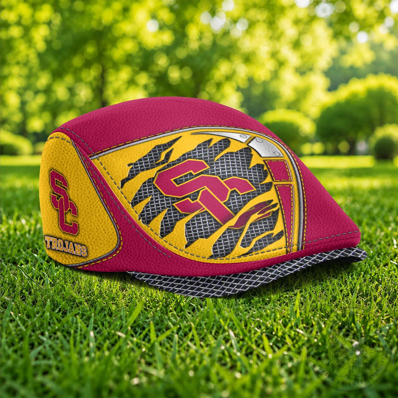 USC Trojans NCAA Football Team Golf Flat Cap Hat 9 USC Trojans NCAA Football Team Golf Flat Cap Hat