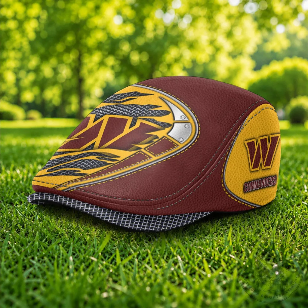 Washington Commanders NFL Football Team Flat Cap Hat Washington Commanders NFL Football Team Flat Cap Hat