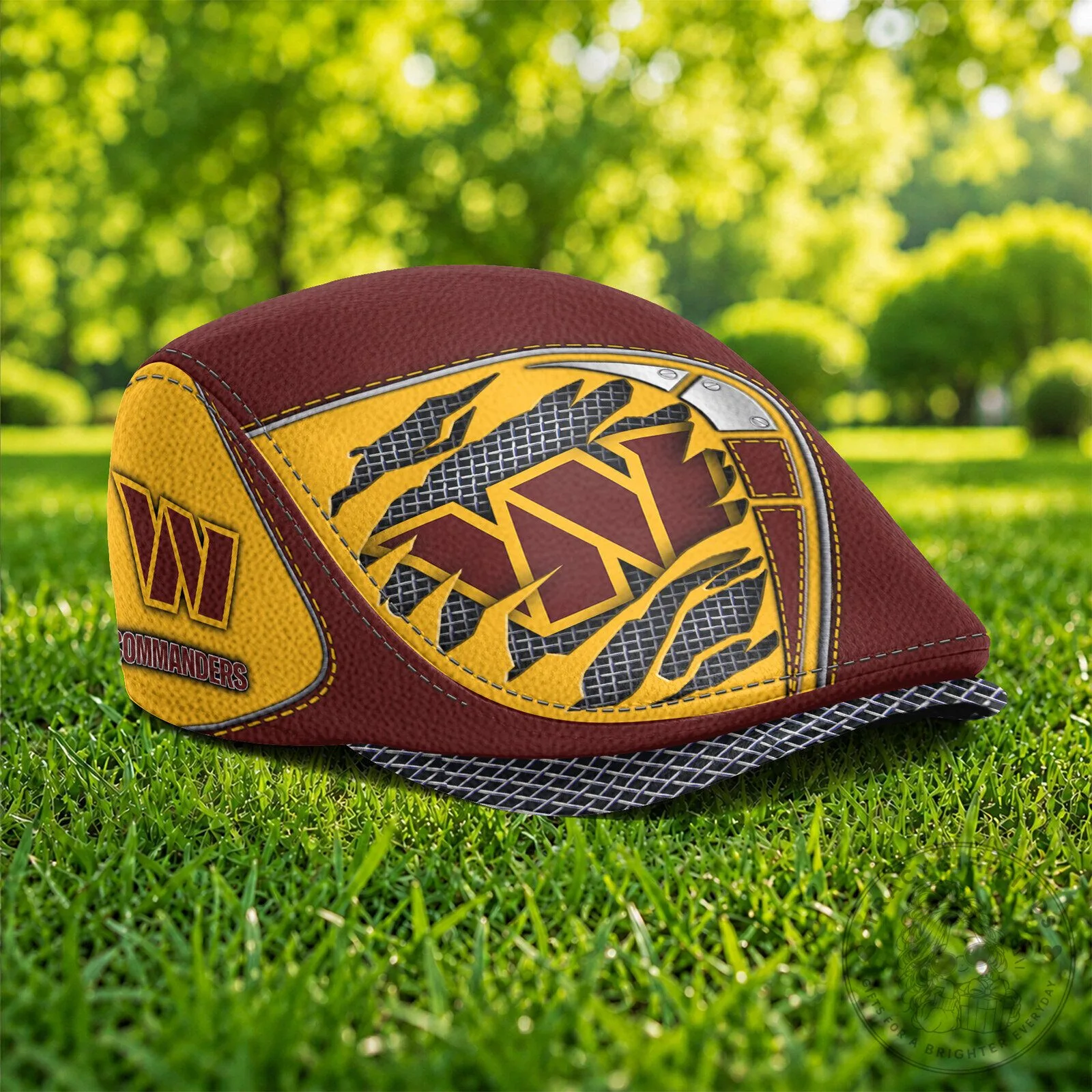 Washington Commanders NFL Football Team Flat Cap Hat 9 Washington Commanders NFL Football Team Flat Cap Hat