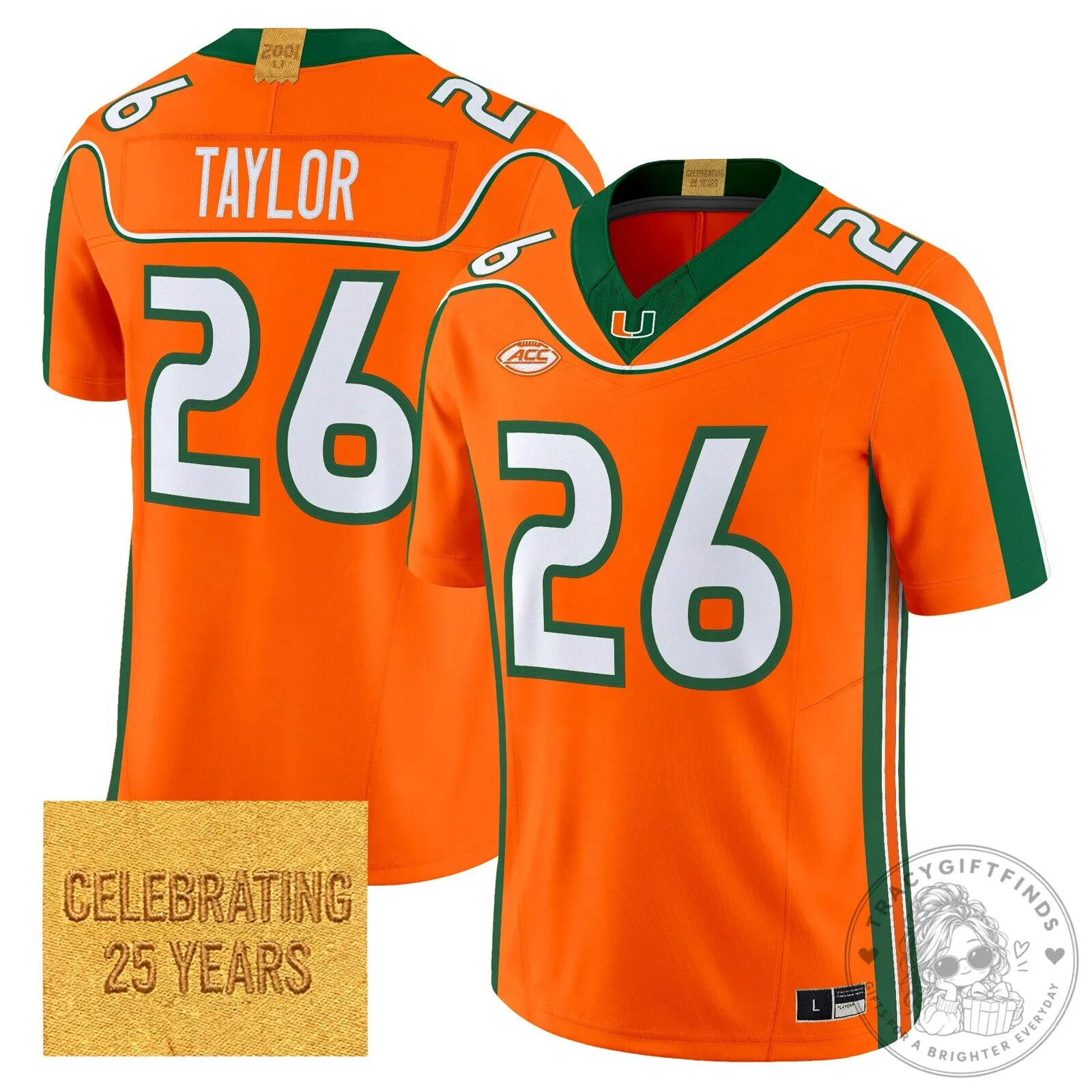 2001 Throwback Football Jersey of Sean Taylor for Miami Hurricanes