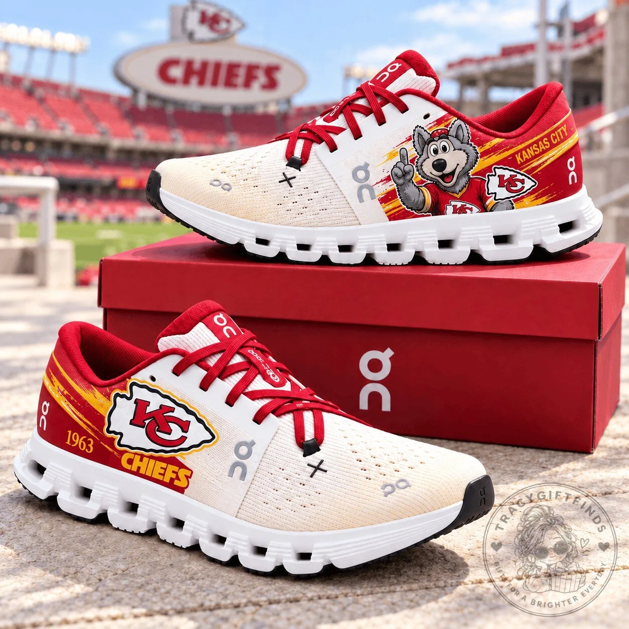 Kansas City Chiefs Mascot Running Shoes