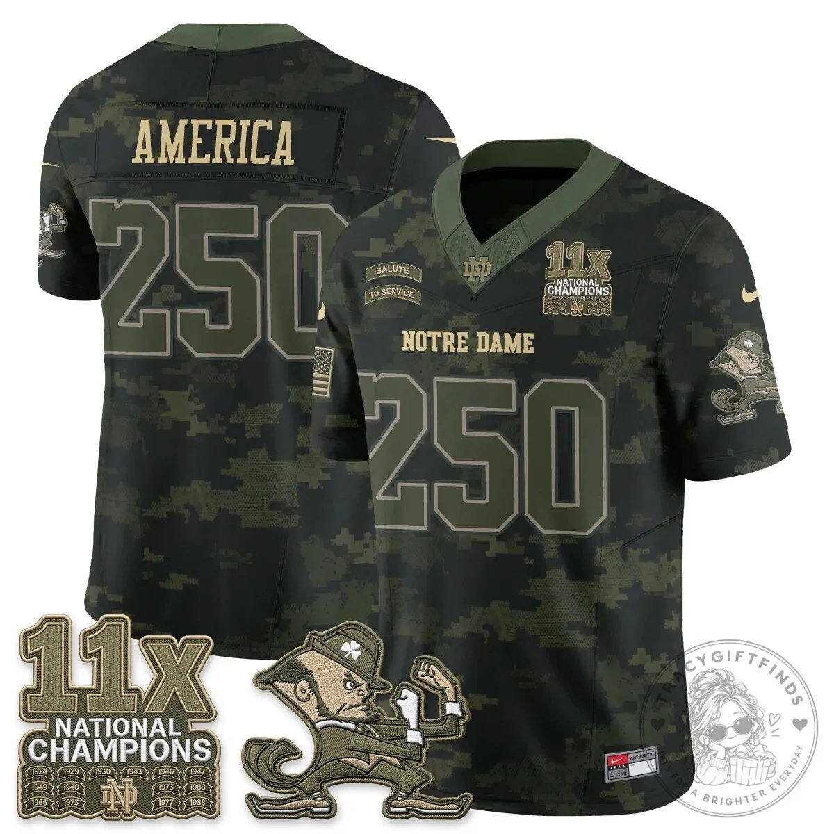 Notre Dame Fighting Irish Football Team Salute To Service Black Jersey 75 Notre Dame Fighting Irish Football Team Salute To Service Black Jersey