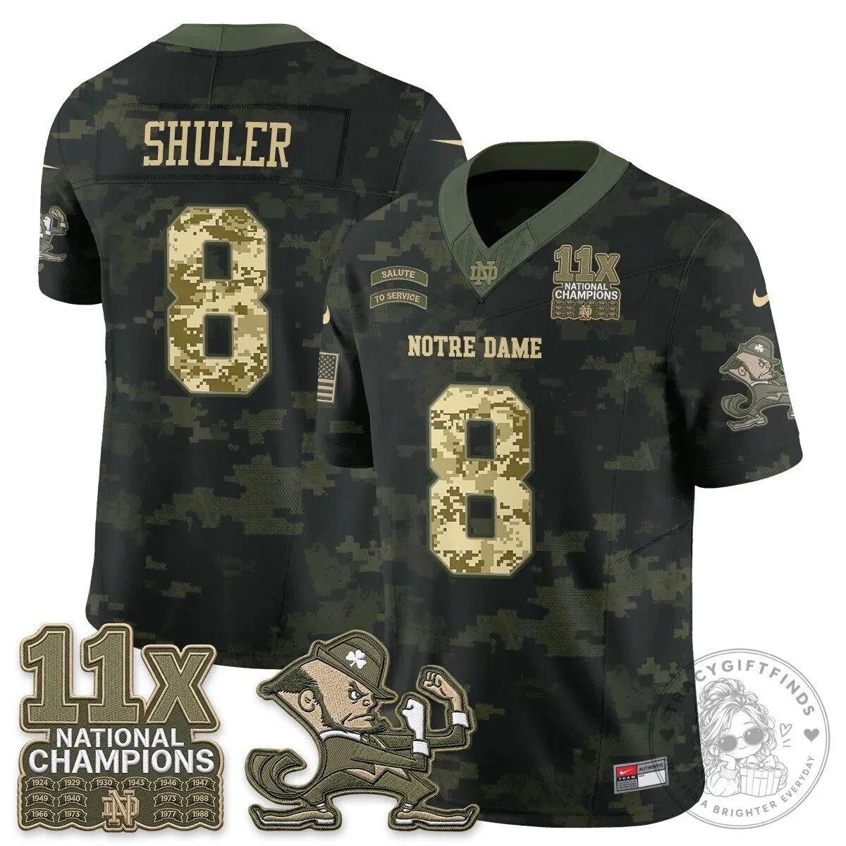 Notre Dame Fighting Irish Football Team Salute To Service Black Jersey 78 Notre Dame Fighting Irish Football Team Salute To Service Black Jersey