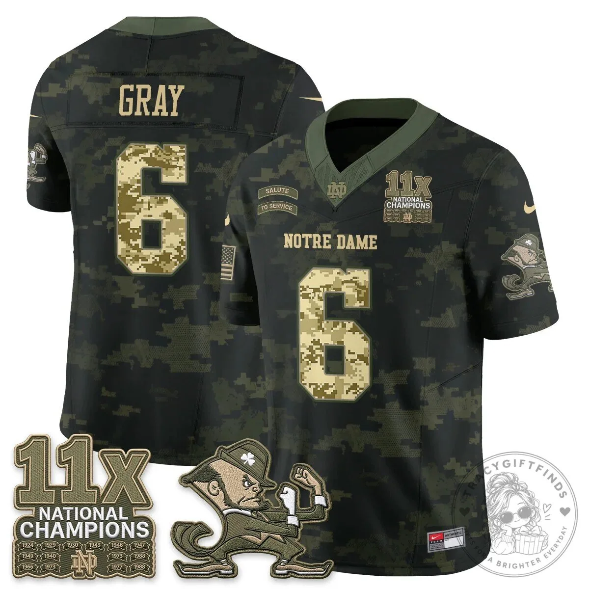 Notre Dame Fighting Irish Football Team Salute To Service Black Jersey 79 Notre Dame Fighting Irish Football Team Salute To Service Black Jersey