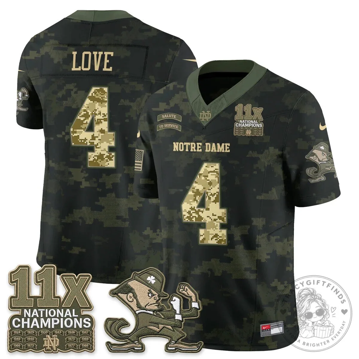Notre Dame Fighting Irish Football Team Salute To Service Black Jersey 82 Notre Dame Fighting Irish Football Team Salute To Service Black Jersey