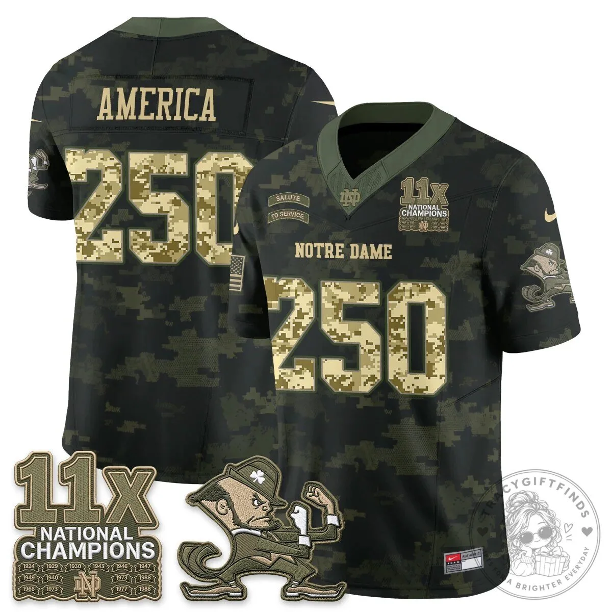 Notre Dame Fighting Irish Football Team Salute To Service Black Jersey 87 Notre Dame Fighting Irish Football Team Salute To Service Black Jersey