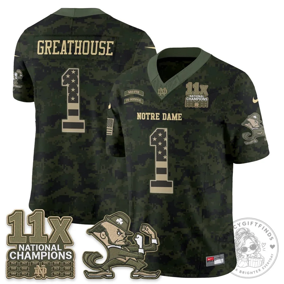 Notre Dame Fighting Irish Football Team Salute To Service Black Jersey 93 Notre Dame Fighting Irish Football Team Salute To Service Black Jersey