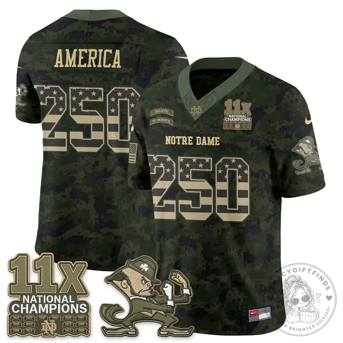 Notre Dame Fighting Irish Football Team Salute To Service Black Jersey 99 Notre Dame Fighting Irish Football Team Salute To Service Black Jersey