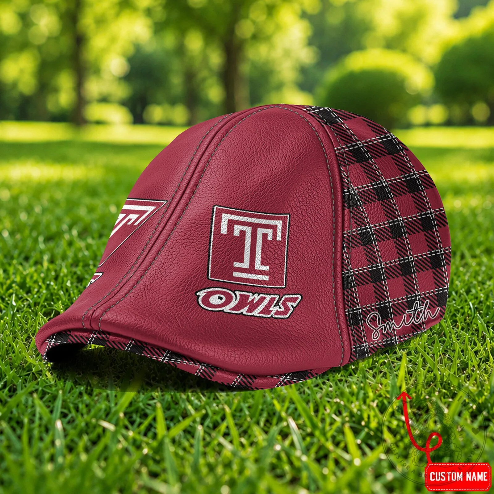 Temple Owls Custom Name NCAA Premium Ivy Cap Flat Cap 4 Temple Owls Custom Name NCAA Premium Ivy Cap Flat Cap