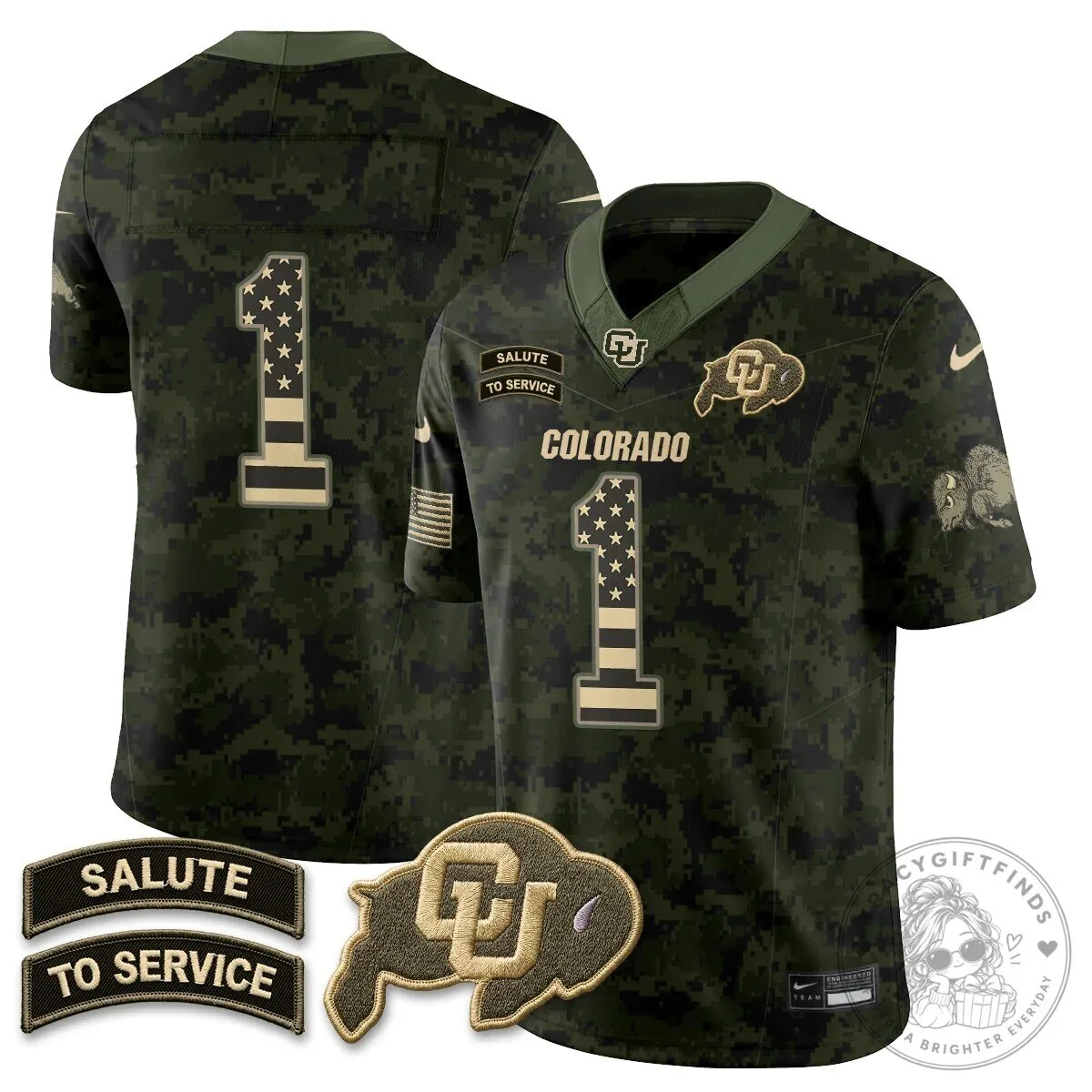 Colorado Buffaloes Lewis Salute To Service Football Jersey 63 Colorado Buffaloes Lewis Salute To Service Football Jersey