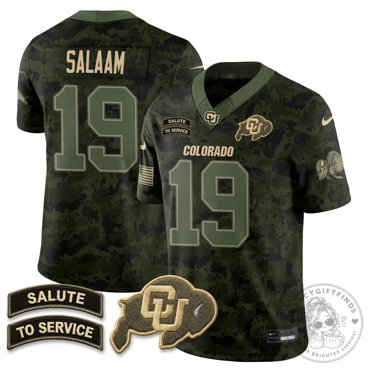 Colorado Buffaloes Lewis Salute To Service Football Jersey 70 Colorado Buffaloes Lewis Salute To Service Football Jersey