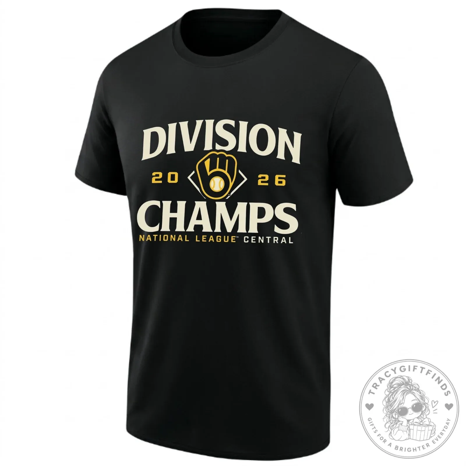 Milwaukee Brewers 2026 National League Central Division Champs Black T-Shirt