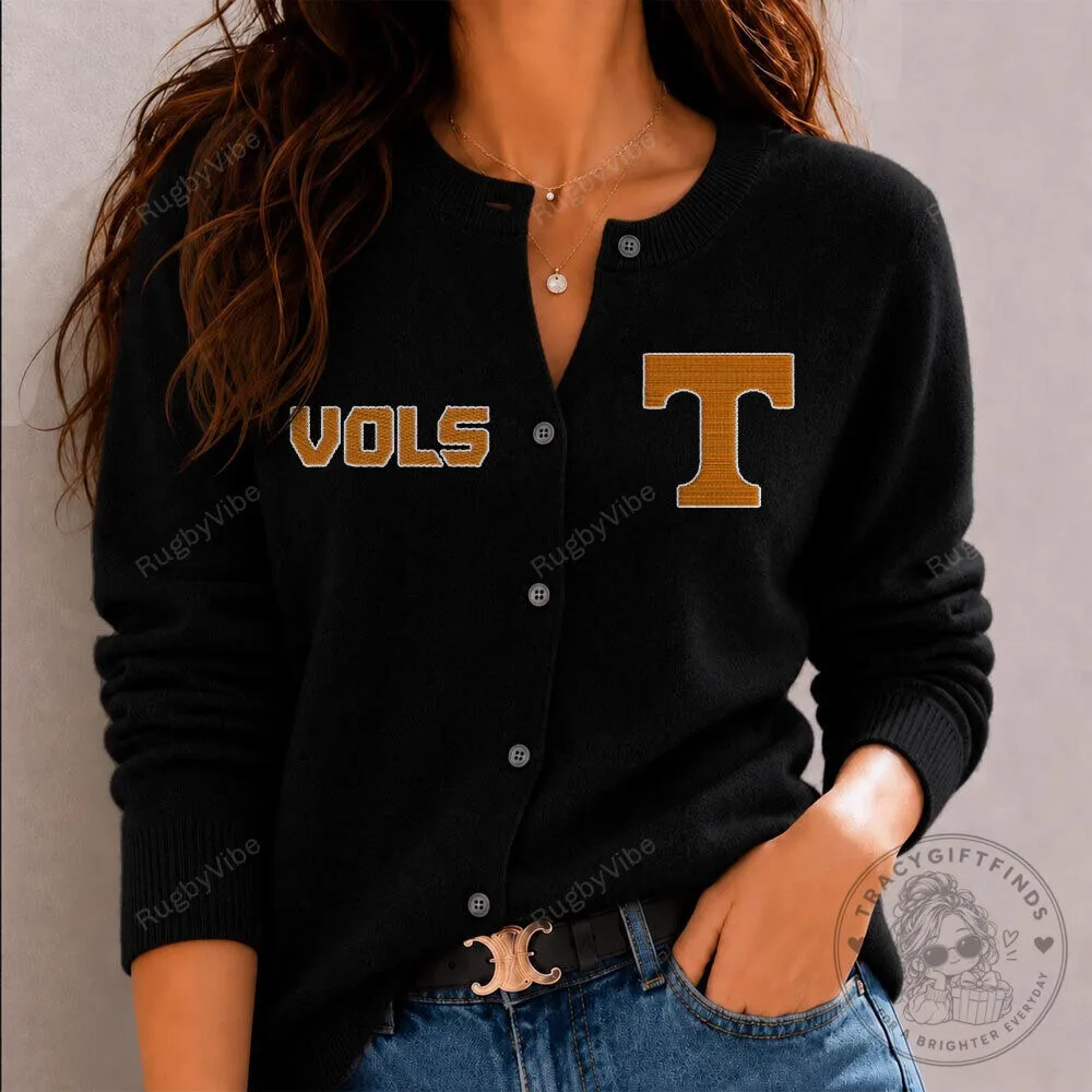 Tennessee Volunteers Embroidered Cardigan Sweater for Women 5 Tennessee Volunteers Embroidered Cardigan Sweater for Women
