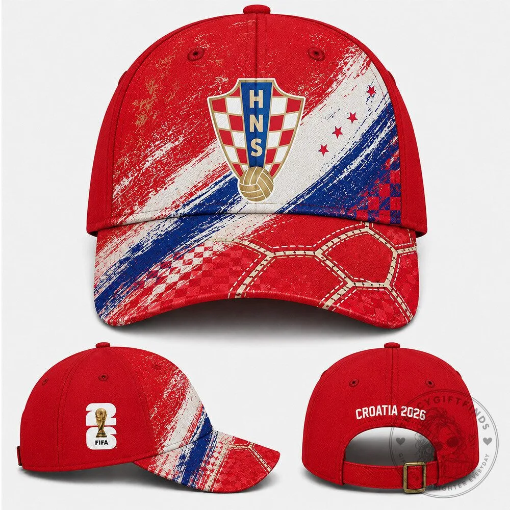 Croatia World Cup 2026 Football Fan Cap Hat