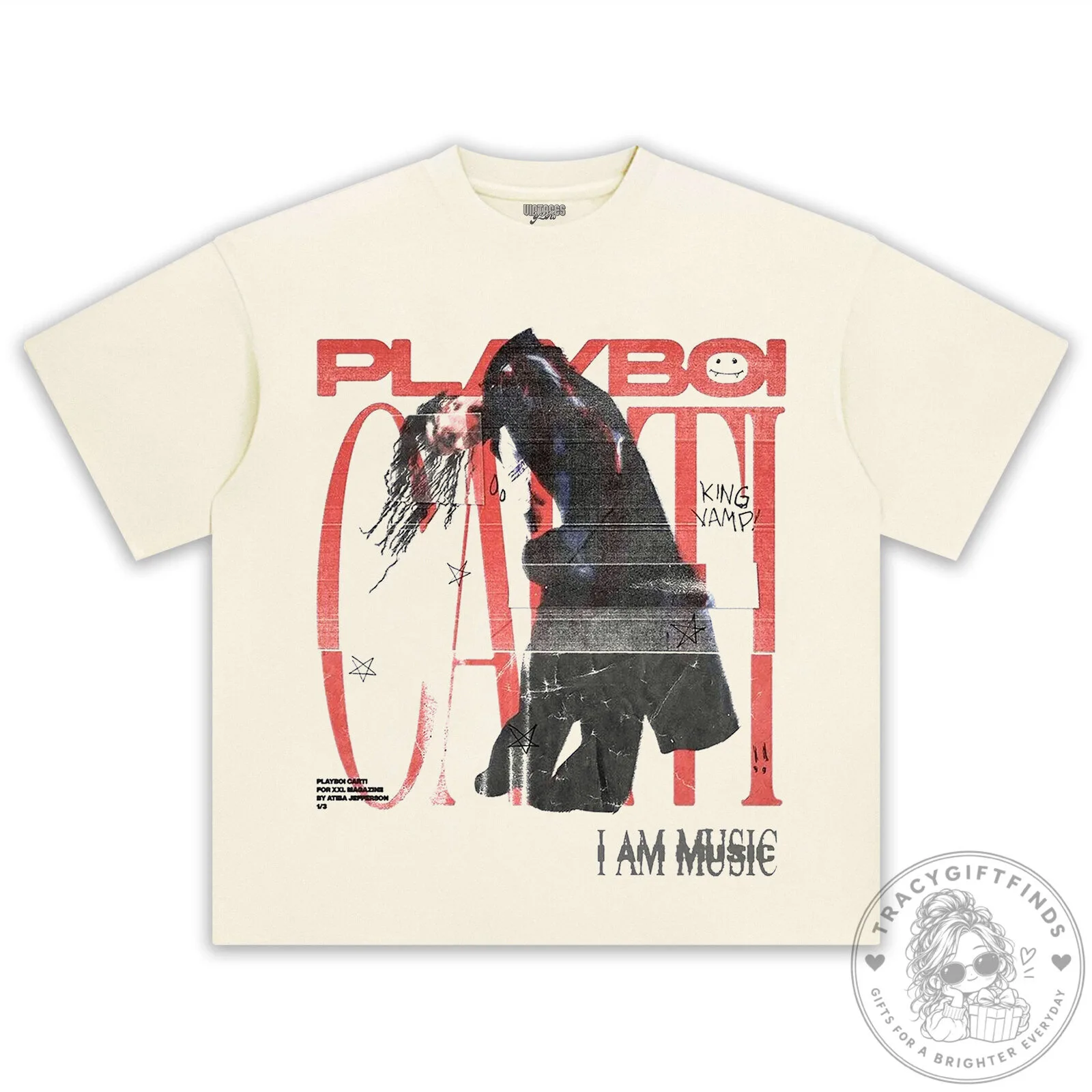 Playboi Carti King Vamp I Am Music Retro Style T-Shirt