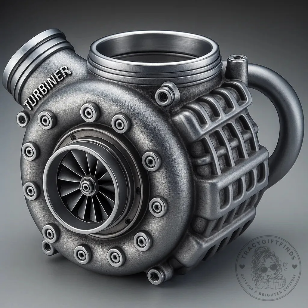 Turbocharger Engine Design Coffee Mug for Car Enthusiasts