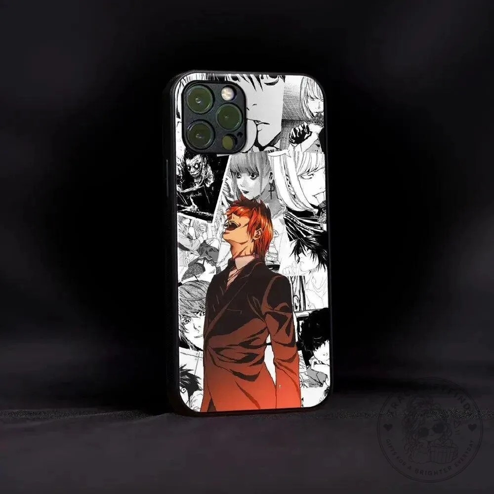 Death Note Light Yagami Collage Manga Anime Art Phone Case