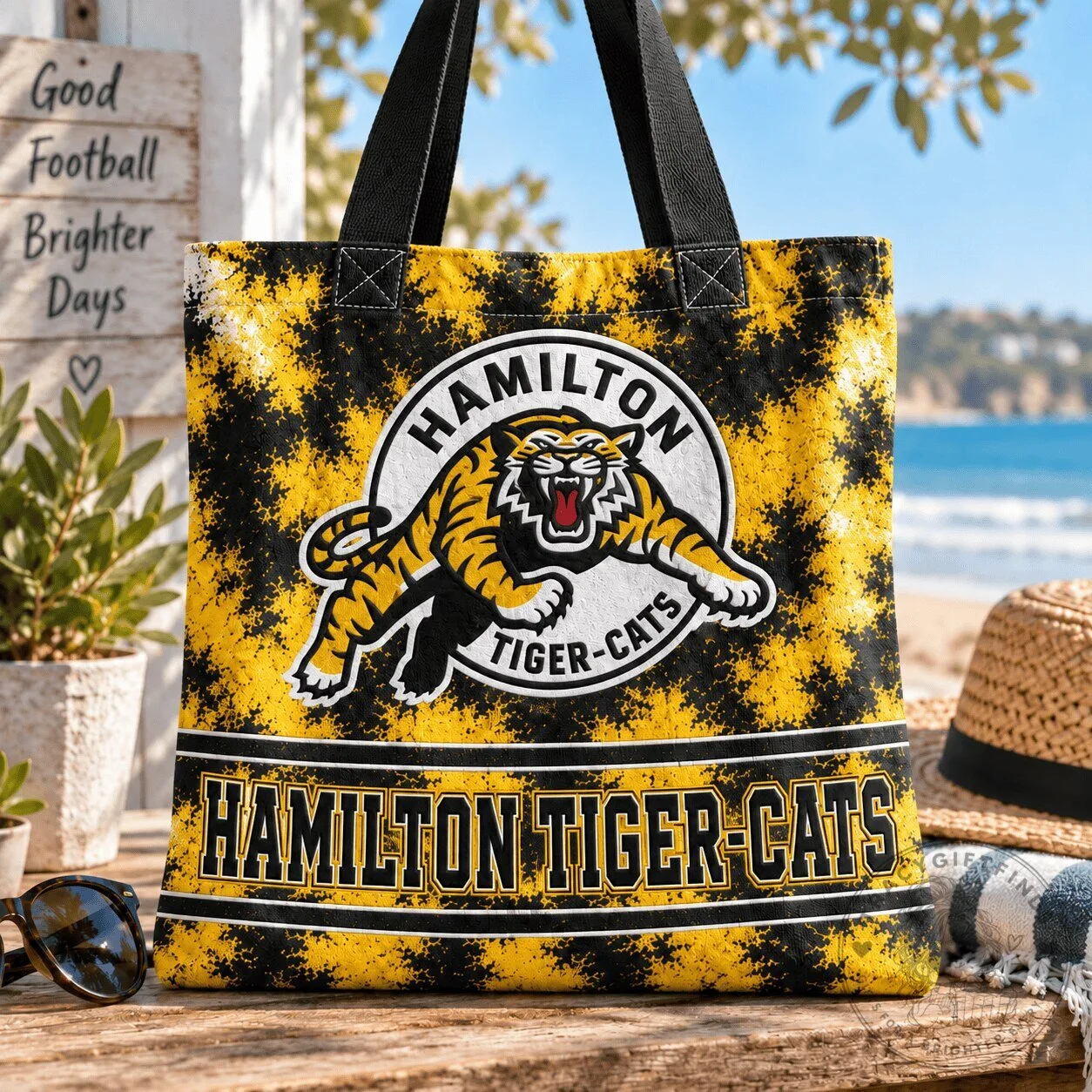 Hamilton Tiger-Cats Canadian Football League Team Logo Tote Bag
