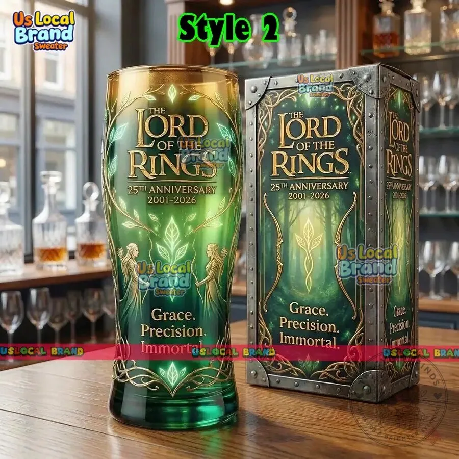 Lord of the Rings 25th Anniversary Gandalf Beer Drinking Glass with Gift Box 11 Lord of the Rings 25th Anniversary Gandalf Beer Drinking Glass with Gift Box