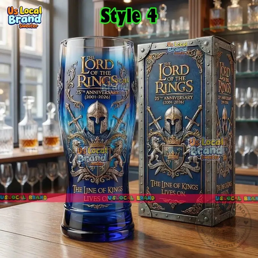 Lord of the Rings 25th Anniversary Gandalf Beer Drinking Glass with Gift Box 13 Lord of the Rings 25th Anniversary Gandalf Beer Drinking Glass with Gift Box